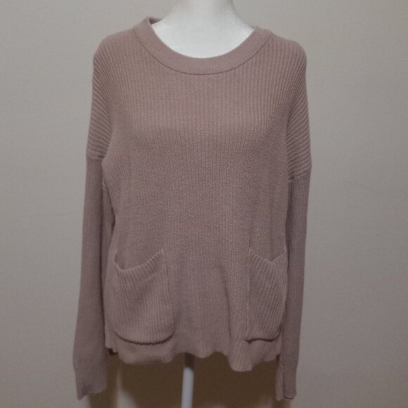 Madewell Sweaters - Madewell Sweater Womens M Pink Patch Pocket Pullover